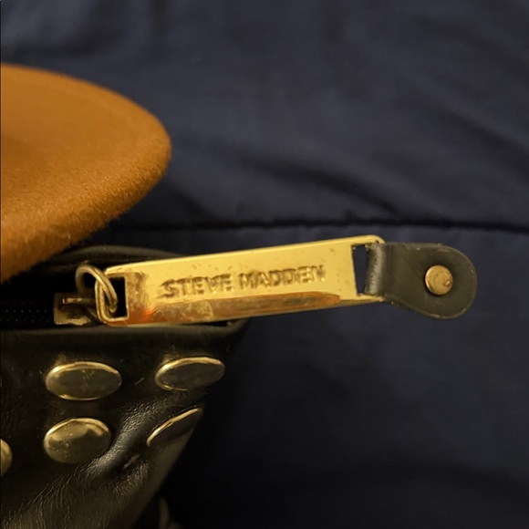 A black Steve Madden purse with silver studs - Picture 4 of 4